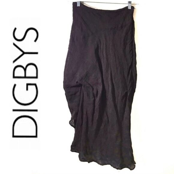 DIGBY’S BOUTIQUE Italian fabric of Polymide and Silk Brown Skirt / Women’s - Picture 1 of 12